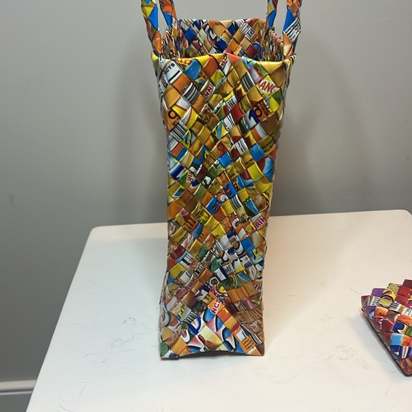 Vintage Candy Wrapper Tote Bag and Coin Purse - Matching set - Picture 3 of 5